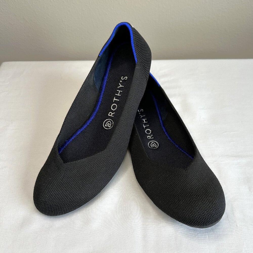 Rothy's Rounded Toe Classic Flat in Black, Size 9 - Picture 3 of 13